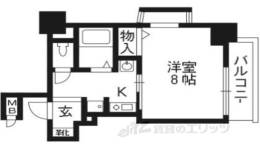 エステムコート京都烏丸３ジャパニズム間取り図面
