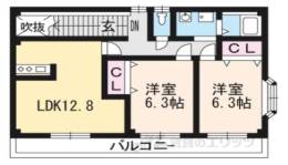 ピュア花住Ｂ棟間取り図面