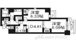 レジディア京都駅前間取り図面