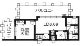 レジディア京都駅前間取り図面