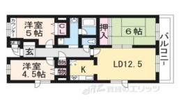 ベルク長岡京間取り図面