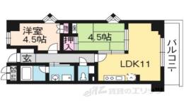 パインフィールド七条間取り図面