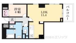 パインフィールド七条間取り図面