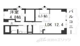 パインフィールド七条間取り図面