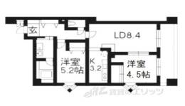 パインフィールド七条間取り図面