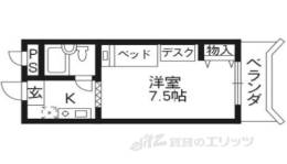 セレーネ田辺３－Ｂ間取り図面