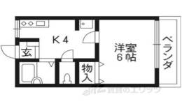 フロイデ田辺Ｂ間取り図面