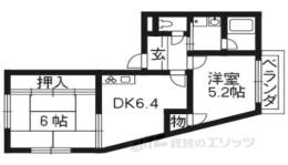 ハイツ糀屋２間取り図面