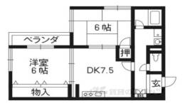 ハイツ糀屋２間取り図面
