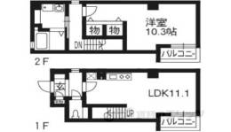 シャトーあと村間取り図面