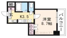 ミラージュ大津京間取り図面