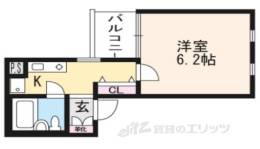 ＤＥＴＯＭ－１烏丸鞍馬口２間取り図面