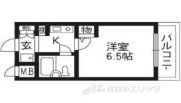 ライオンズマンション西陣南304間取り図面