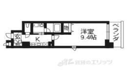 アスヴェル京都市役所前３間取り図面