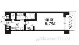 アスヴェル京都市役所前３間取り図面