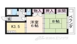 洛西マンションＮＯ．２間取り図面