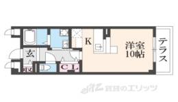 アンジュ西京極間取り図面