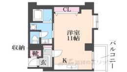 ダイアパレス西大路御池間取り図面