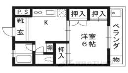 スカイロード東寺間取り図面