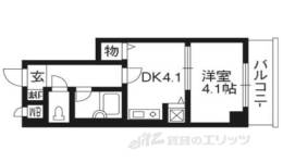 ライオンズマンション五条大宮２間取り図面
