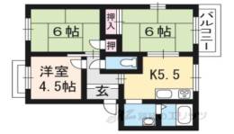 シャトレ岡田２間取り図面