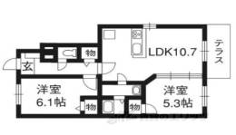 LAND PARK 横大路Ｂ棟間取り図面
