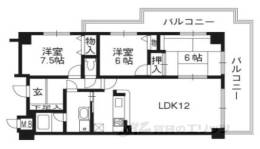 ライオンズマンション京都淀第2間取り図面