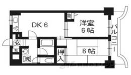 サンパレス伏見７０４号室間取り図面