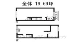 太秦桂ヶ原町17-103店舗間取り図面