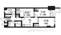 ライオンズマンション二条城東間取り図面