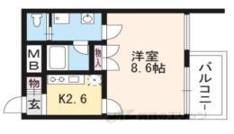 モノコモド御前Ｂ棟間取り図面