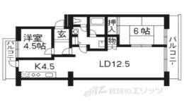 洛西福西公園団地２号棟間取り図面