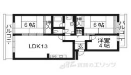 洛西福西公園団地１３号棟間取り図面