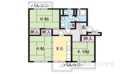 洛西新林北団地２号棟間取り図面