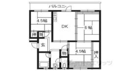 洛西新林団地１７号棟間取り図面