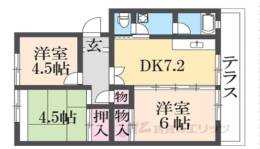 洛西新林団地１８号棟間取り図面