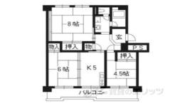 洛西境谷東団地１２号棟間取り図面