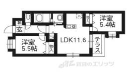 ラティス三条間取り図面