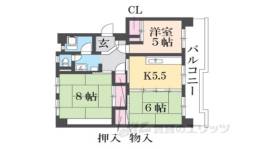 洛西新林北団地１１号棟間取り図面