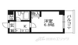 リバティ東大路間取り図面