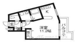 エリーフラッツ嵐山間取り図面