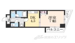 エス・キュート京都下鴨東間取り図面