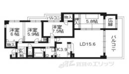 ユニーブル京都紫野間取り図面