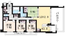 ユニーブル京都紫野間取り図面