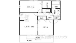リビングタウン学研都市Ｄ棟間取り図面