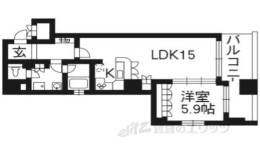 リーガル京都烏丸御池間取り図面