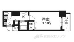 ｱｸｱﾌﾟﾚｲｽ京都御所ノ内間取り図面