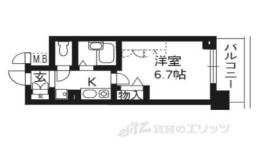 Ｄｅ’ｌｅａｄ烏丸西304間取り図面