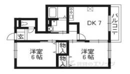 クラールハイムＢ棟間取り図面