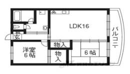 ファミール伏見A棟703　間取り図面